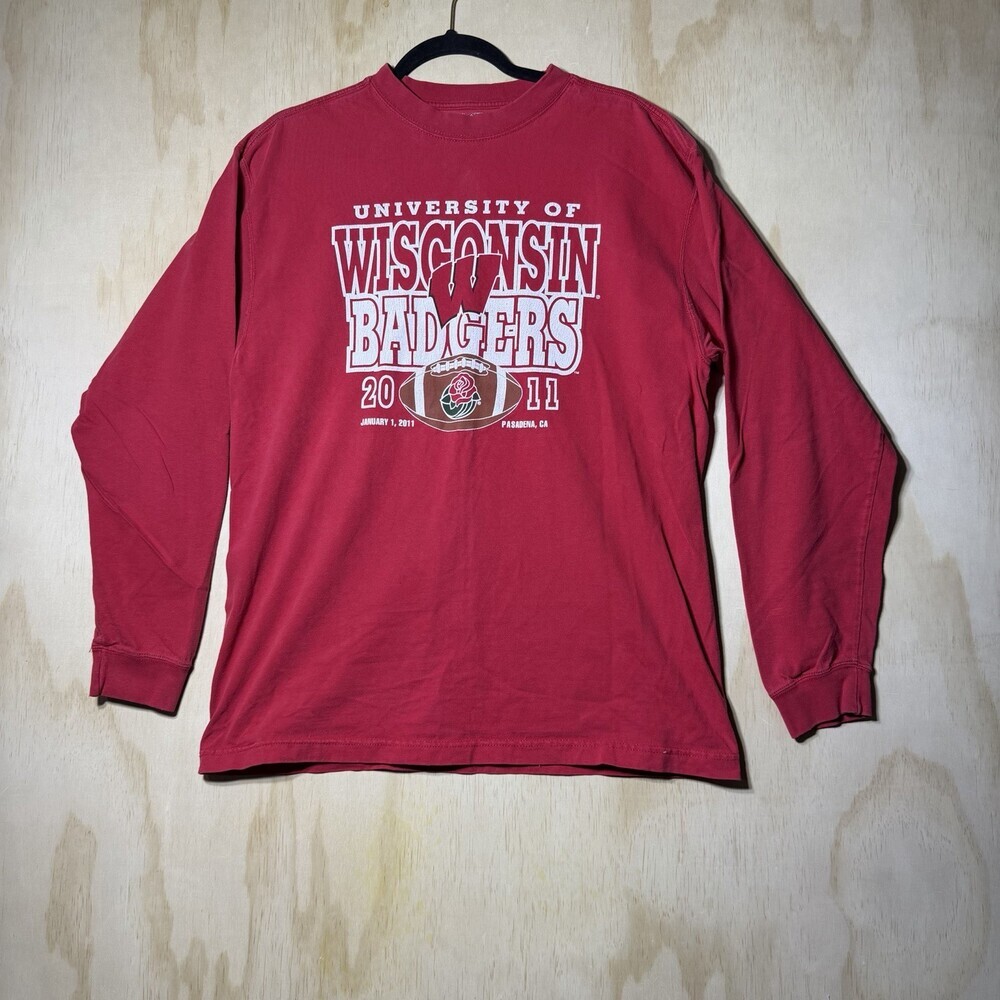 Wisconsin‎ Badgers Rose Bowl 2011 Long Sleeve Shirt Men’s M JanSport